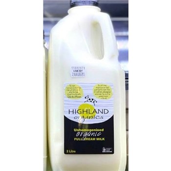 Highland Organics 2L Milk