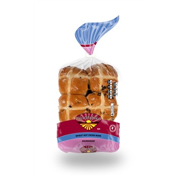 Hot X Buns - Wheat Sourdough (6 pack)