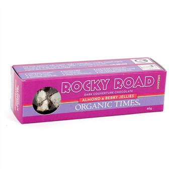 Organic Times Rocky Road Dark Chocolate, 60g