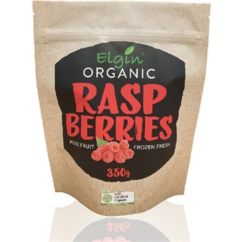 Elgin Organic Frozen Raspberries 350g