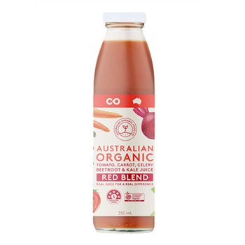 Organic RED Blend Juice (Tomato, Carrot, Celery, Beetroot, Kale) 350ml