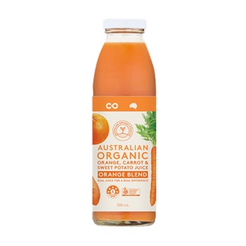 Organic ORANGE Blend( Orange, Carrot, Sweet Potato) 350ml