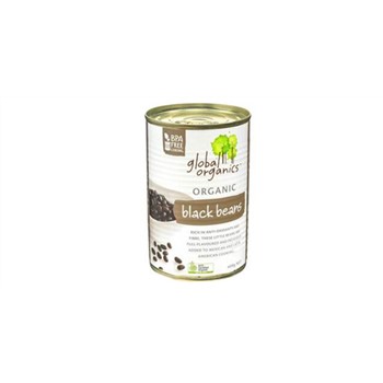 Global Organics - Organic Black Beans, 400g