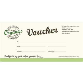 Goulburn Organics Gift Voucher