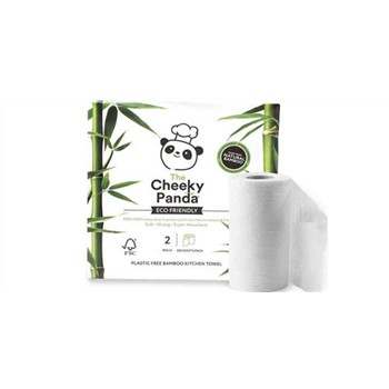 Plastic Free Bamboo Kitchen Towel x2 Rolls