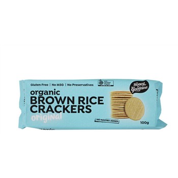 Organic Brown Rice Crackers Original 100g