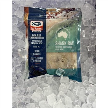 Blue Swimmer Crab Raw Meat 500g from Shark Bay, WA