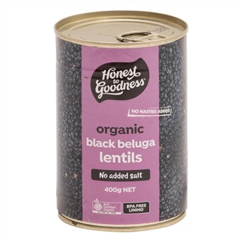 Organic Black Beluga Lentils 400g