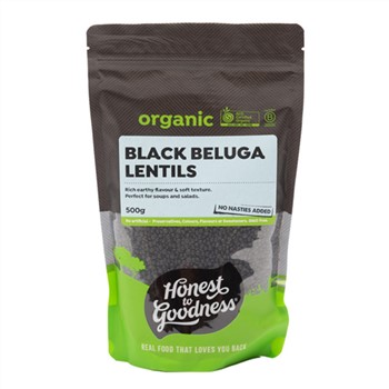 Organic Beluga Lentils 500g