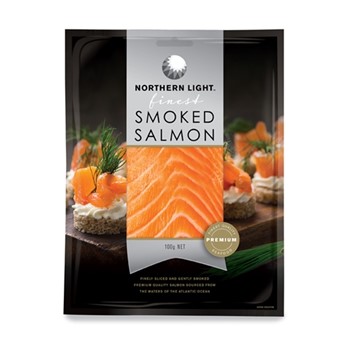 Northern Lights Finest Smoked Salmon, 100g