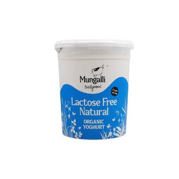Lactose Free Natural Organic Yoghurt, Mungalli 800g