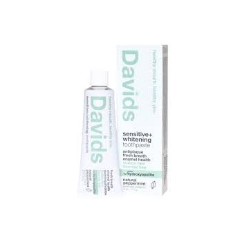Davids - Toothpaste, Whitening & Antiplaque, Peppermint, 149g